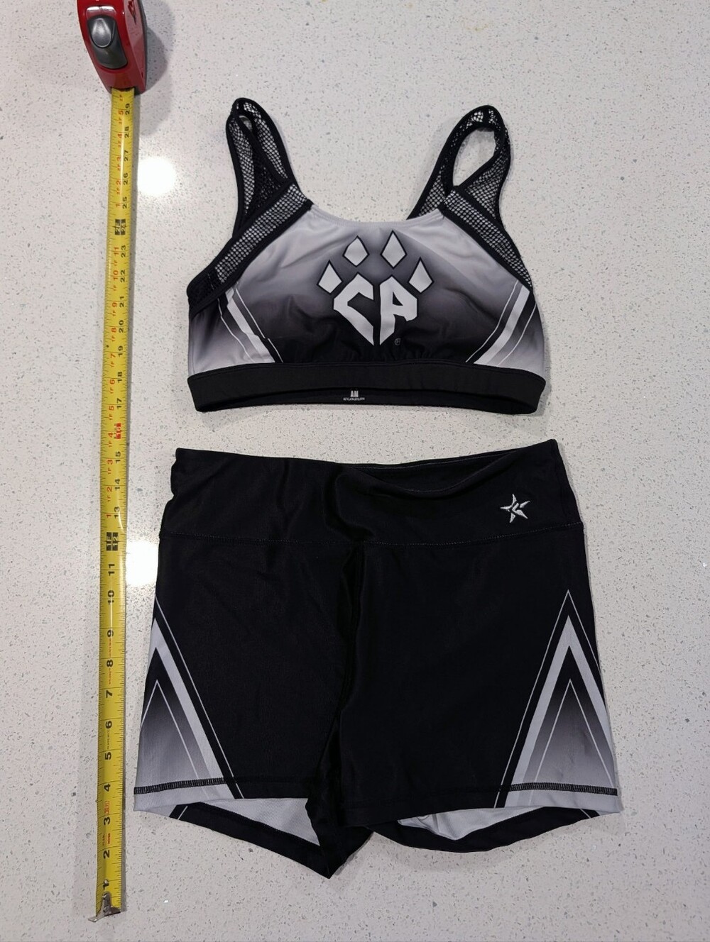 Real REBEL CA Cheer CALI ATHLETICS ALLSTAR Uniform Cheerleading Set ALL-STAR